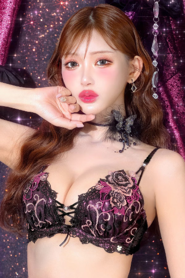 glitter rose tiara bra & t back glitter rose tiara bra & t back
