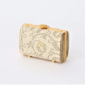 [made to order] party bag, round clutch karakusa