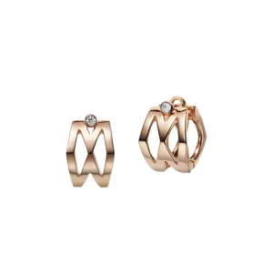 m signature earring [18k pink gold]