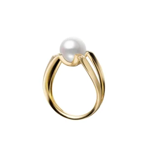 m collection pearl ring [18k yellow gold]