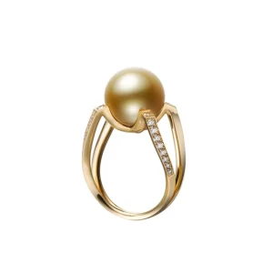 m collection pearl ring [18k yellow gold]