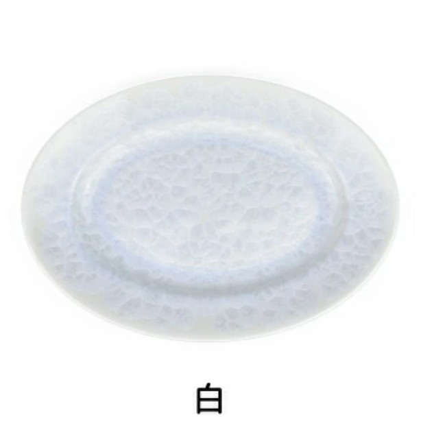 kyo yaki flower crystal small oval plate kyo yaki flower crystal small oval plate