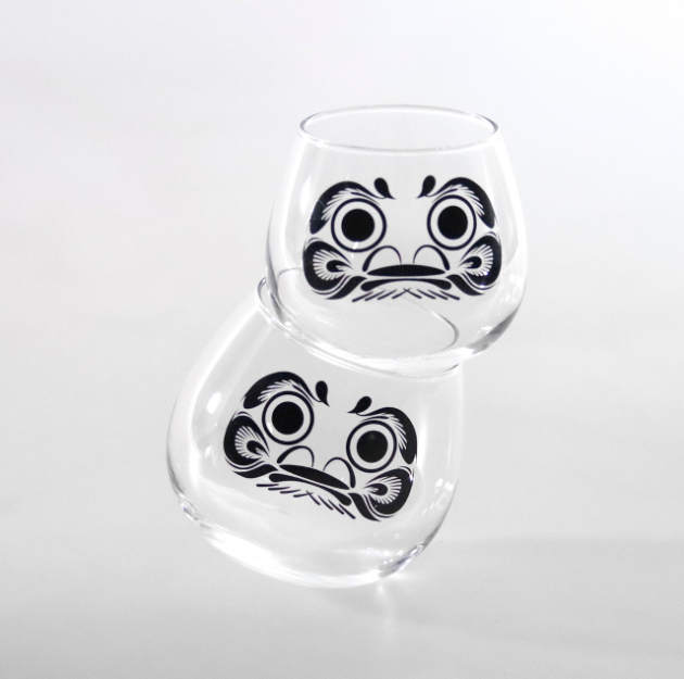 thermochromic wobbly glass “daruma” large (color changes with cool) thermochromic wobbly glass “daruma” large (color changes with cool)