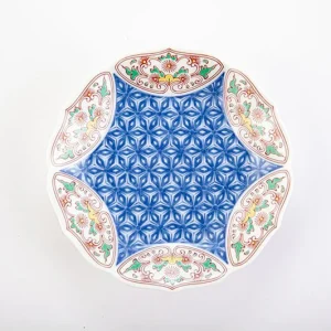 ironabeshima hemp leaf pattern small plate