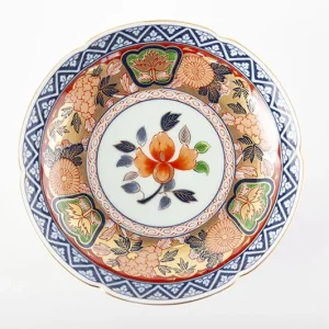 gokunishiki kinsai koimari style japanese plate