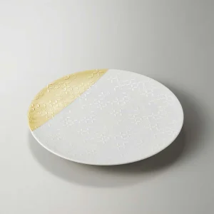 [goldsmithing] shippo white porcelain plate