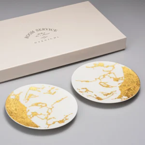 [goldsmithing] old style goldsmith square plate small size white 2pc