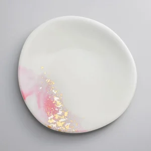 [goldsmithing] sakura suisai style plate large size