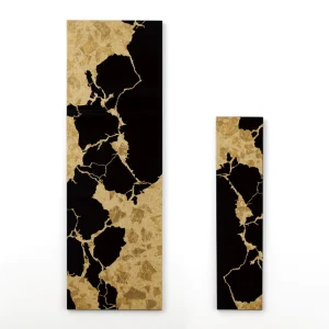 [goldsmithing/ made to order] kintsugi art panel black