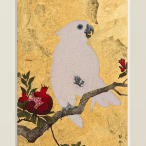 [goldsmithing] art panel pomegranate and parrotby koson kohara