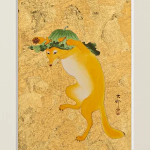 [goldsmithing] art panel dancing fox by koson kohara