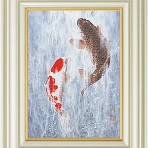 “nobori koi” japanese painting