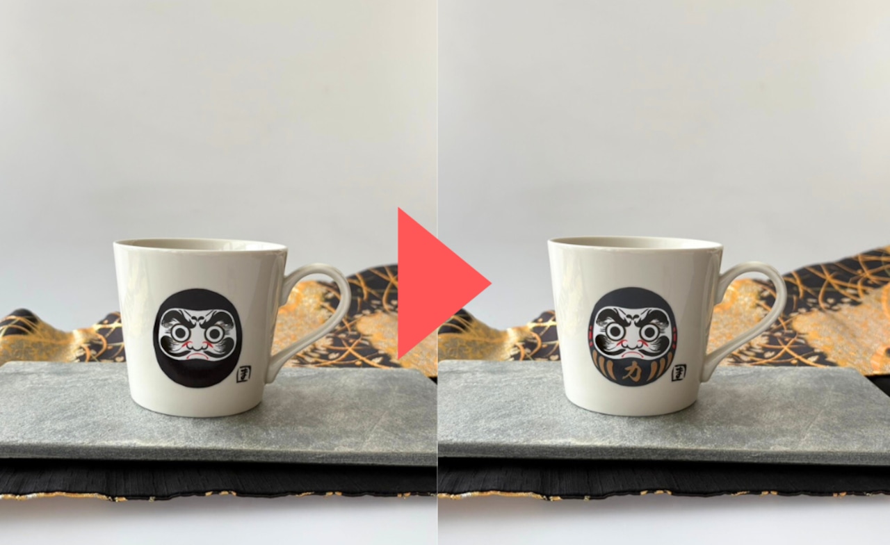 thermochromic mug ”daruma” (color changes with warm) thermochromic mug ”daruma” (color changes with warm)
