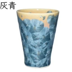 kyo yaki flower crystal small cup