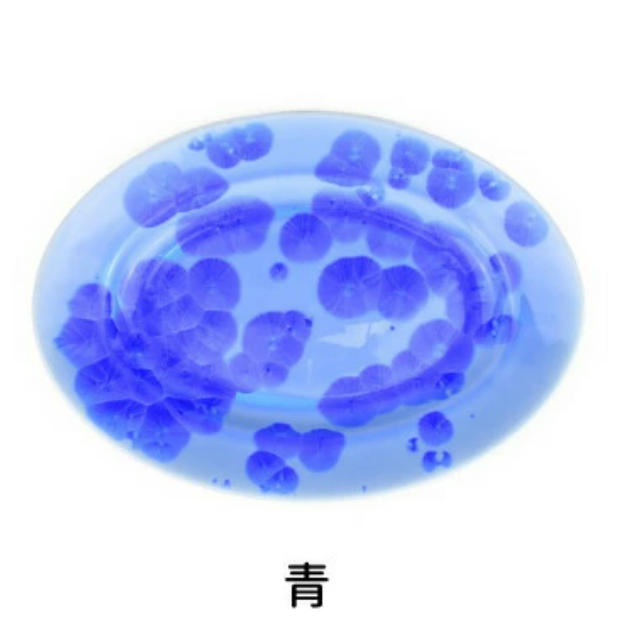 kyo yaki flower crystal small oval plate kyo yaki flower crystal small oval plate