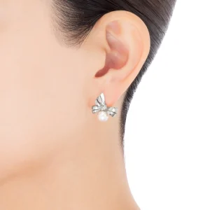 jeux de rubans earring [18k white gold]