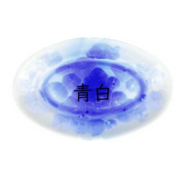 kyo yaki flower crystal large round flat plate kyo yaki flower crystal large round flat plate