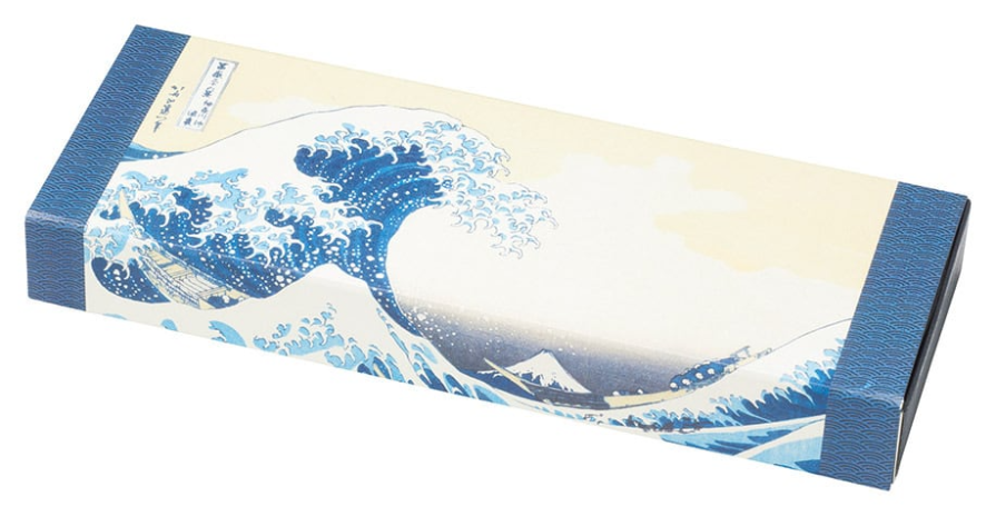 thermochromic sake cup “hokusai” 3pc set (color changes with cool) thermochromic sake cup “hokusai” 3pc set (color changes with cool)