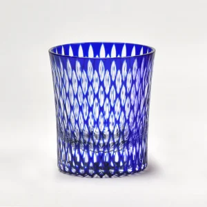 edo kiriko “kome tsunagi” sake glass grape