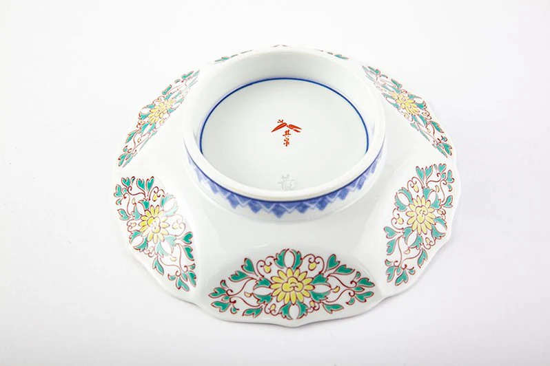 ironabeshima hemp leaf pattern individual plate ironabeshima hemp leaf pattern individual plate