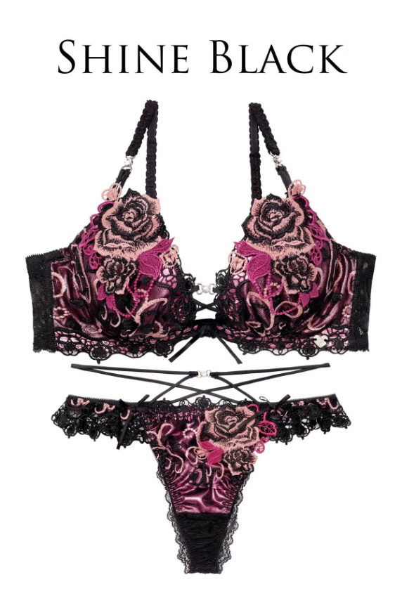 glitter rose tiara bra & t back glitter rose tiara bra & t back