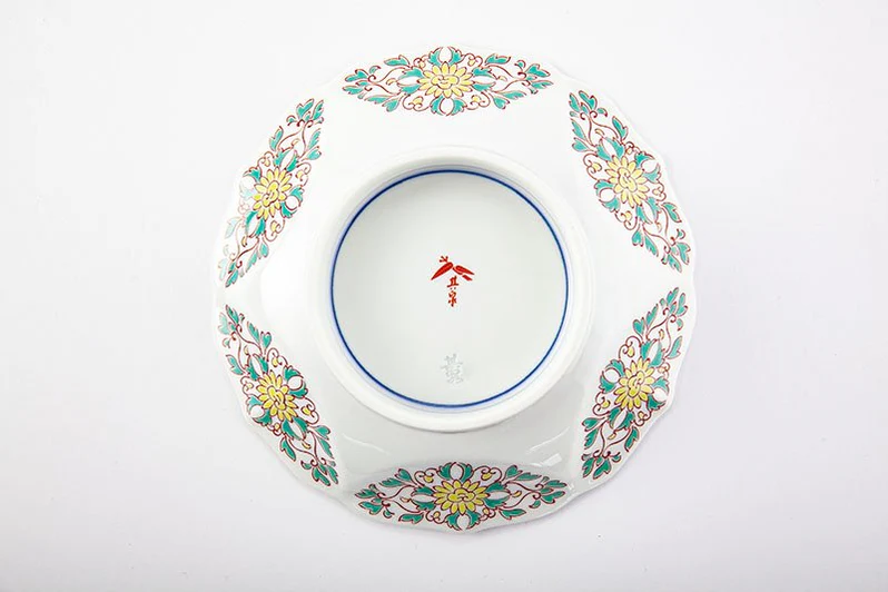 ironabeshima hemp leaf pattern individual plate ironabeshima hemp leaf pattern individual plate