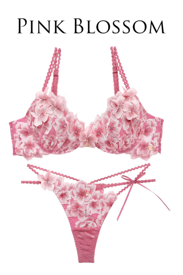 luminous cherry blossom bra & t back luminous cherry blossom bra & t back