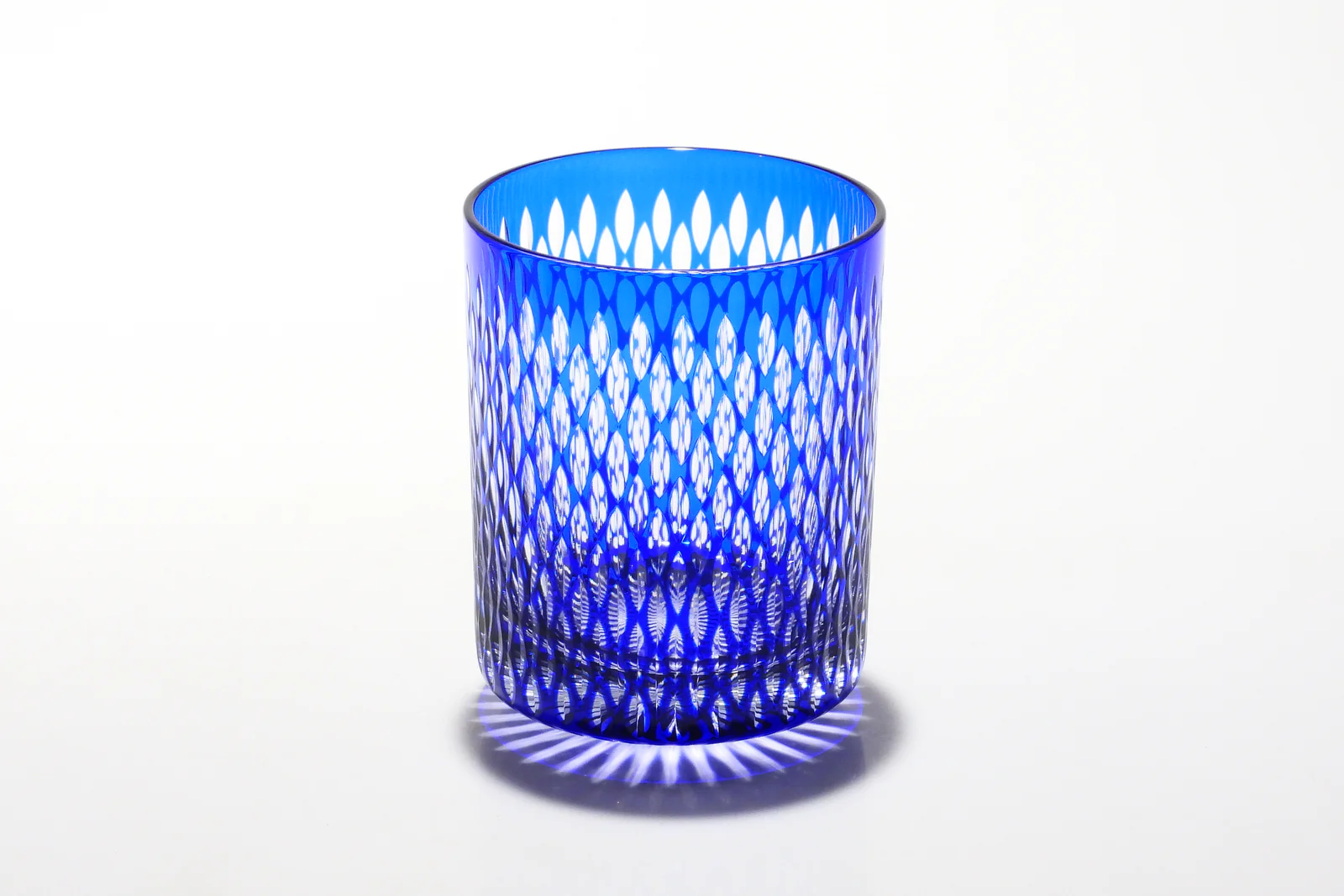 edo kiriko “kome tsunagi” old glass edo kiriko “kome tsunagi” old glass