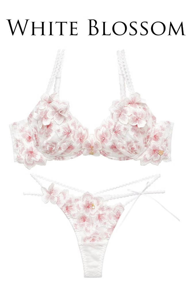 luminous cherry blossom bra & t back luminous cherry blossom bra & t back